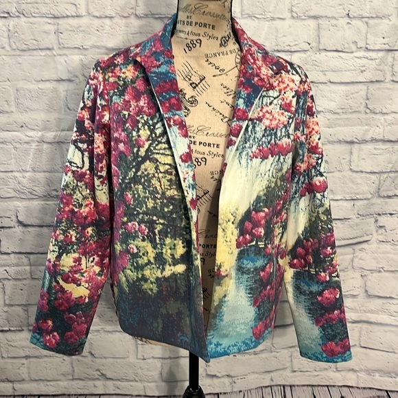 Rara Avis Iris Appel Jacket Topper Mary Poppins Mandarin Collar Pockets Size Sm - Picture 2 of 9